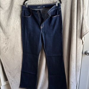 Old Navy Women's Deep Blue Flare Jeans